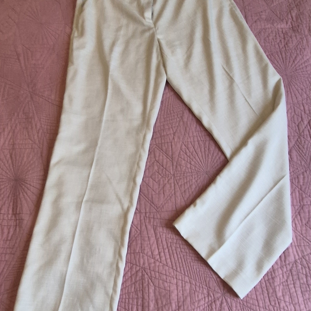 Tahari Cream Tailored Trousers🌴🍹
